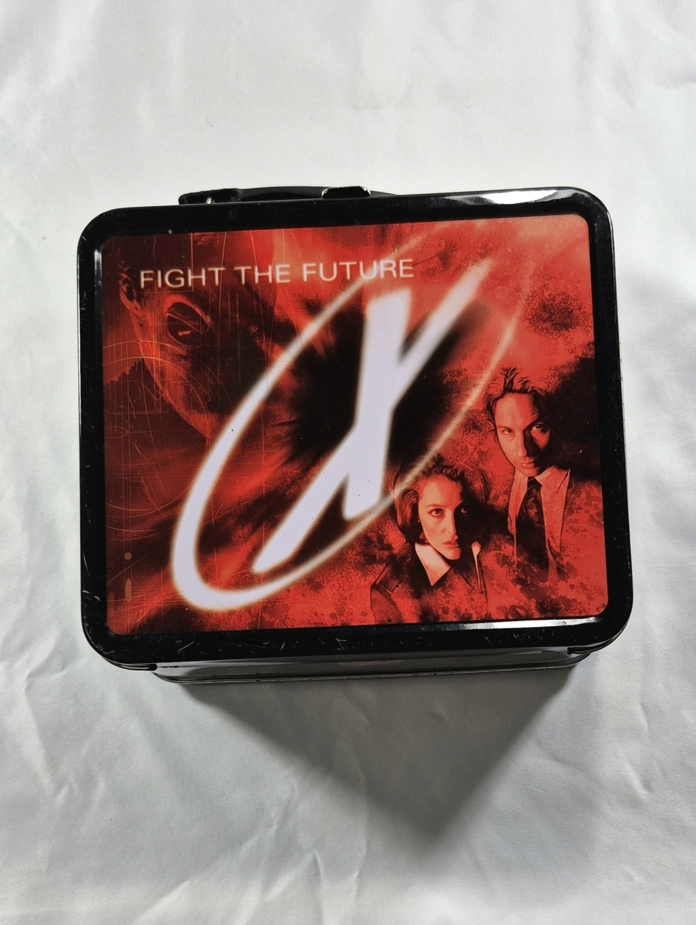 VTG 1998 The X-Files: Fight the Future G-Wiz Metal Lunch Box Collectible Y2K FBI